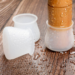 Silicone table and chair leg covers with thickened silent protective pads, stool wear-resistant table leg protective mats, chair leg foot pads