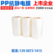 PP高透明吸塑材料永久抗静电材料高附着力pp绝缘薄膜卷材厂家