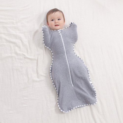 跨境宝宝投降式襁褓透气婴儿防惊跳睡袋棉质宝宝睡袋神器批发