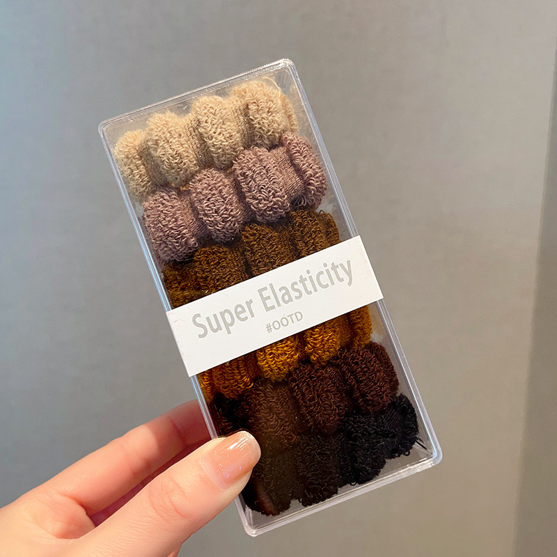 Cuerda de pelo grueso Bola de las mujeres banda de pelo alto elástico durable banda de goma sin costura lazo de pelo cuerda de pelo de alta Cola de Caballo tocado