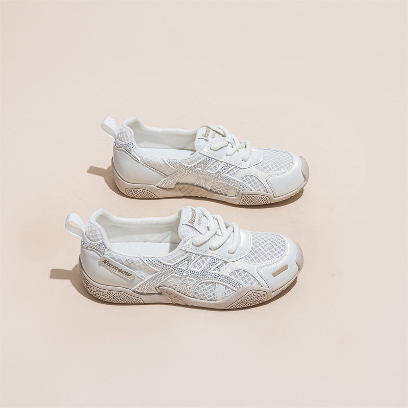 2026 Summer New Breathable Mesh German-Style Training Shoes for Women, Korean Version, Trendy Casual Sports Versatile Low-Cut Sneakers