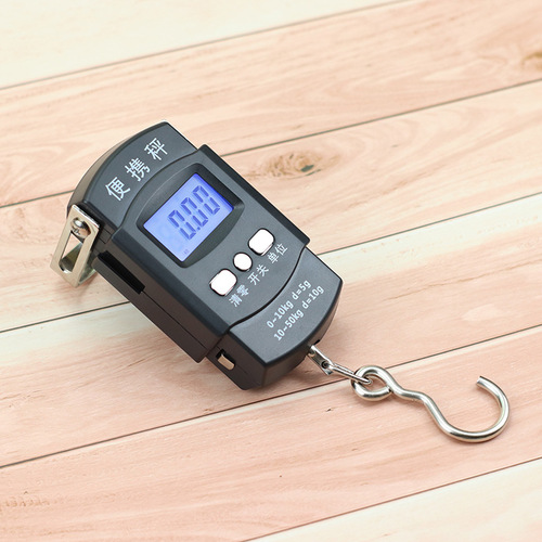 Electronic scale wholesale portable scale household luggage scale 50KG portable pocket scale express scale English gram weight scale