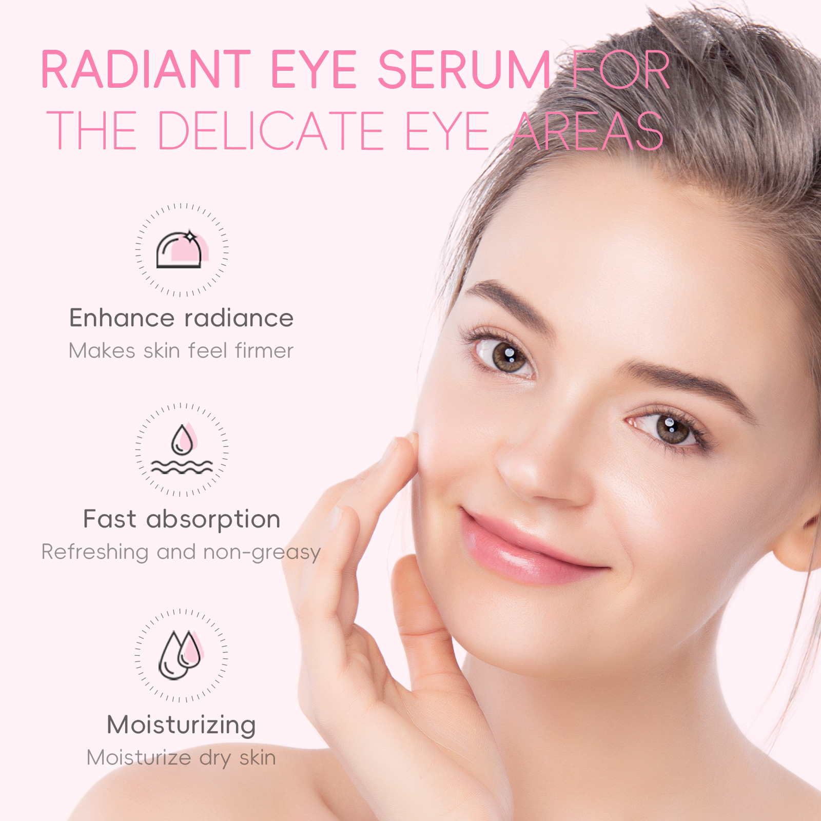 Cross-border Fenyi Cherry Blossom Eye Serum 15ml Hydrates, moisturizes and cares for the skin around the eyes. Manufacturer's supply undefined