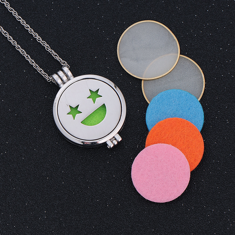 European And American Ins Halloween Personalized Aromatherapy Chain Can Be Opened Light-emitting Pendant Fashion Necklace Pendant Wholesale display picture 3