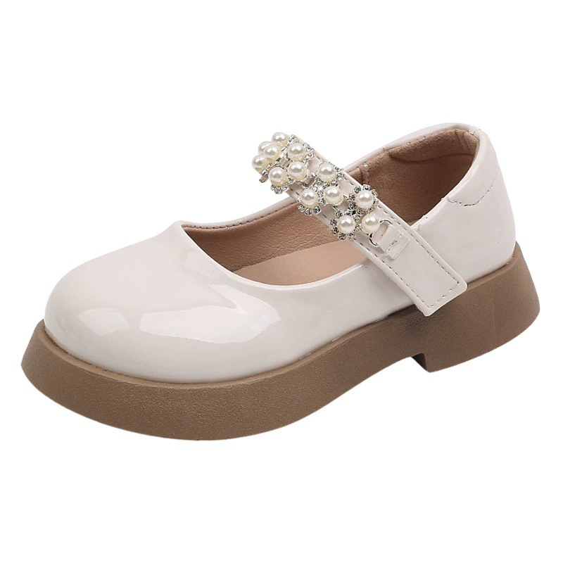 2024 весенне-осенние новые детские кожаные туфли, студенческие туфли на одинарной подошве, туфли принцессы, черные танцевальные туфли на мягкой подошве для детей старшего возраста, оптовая продажа.