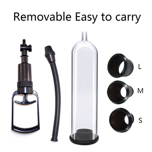 Small vacuum air pump penis trainer male pull rod negative pressure increaser aircraft cup adult sex toy