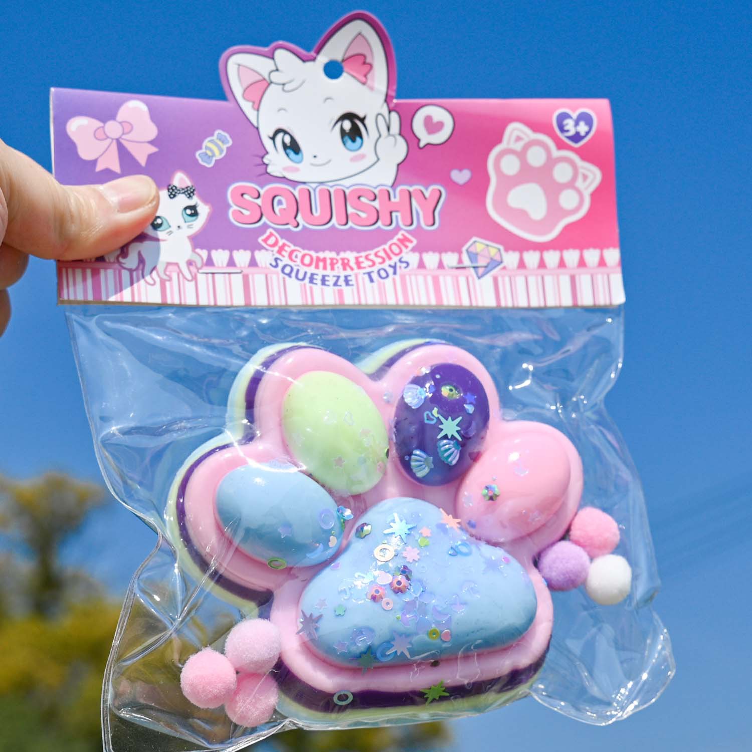 Pequeño libro rojo con garras de gato ultra suaves pellizco juguetes de descompresión divertidos juguetes de simulación de alimentos pellizco tpr artefacto de descompresión