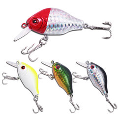 Floating water-feeding ant, chubby design, slow-sinking Minnow-style lure for long-distance casting—rocking action perfect for bass, whitefish, and freshwater predators; equipped with a vibrant, sound-producing lure body.