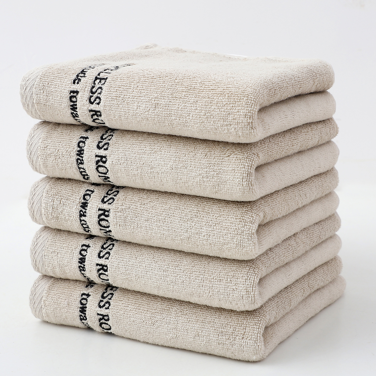 카키색 스퀘어 스카프 5종 세트