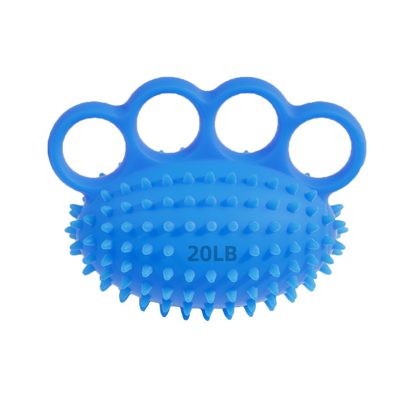 Suministro directo de silicona de cuatro dedos Bola de erizo Masaje de recuperación de la fuerza de la mano Bola de agarre anti-caída Bola de entrenamiento de rehabilitación