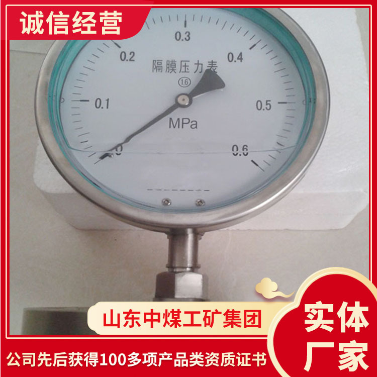 YMN系列隔膜式耐振压力表直供YMN隔膜式耐振压力表品牌