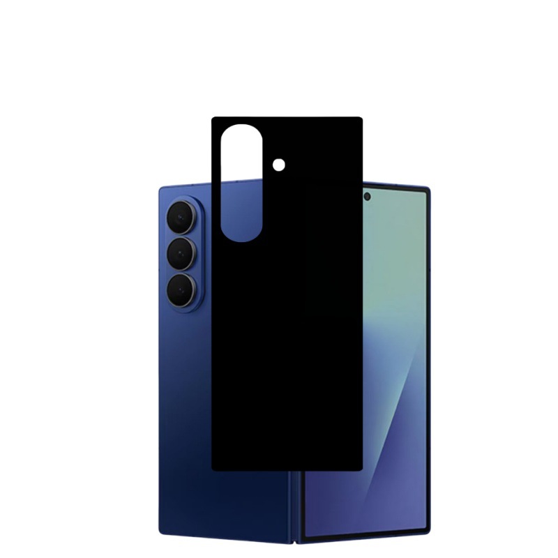 Aplicable al teléfono móvil Samsung ZFOLD7 6 cubierta trasera Samsung serigrafía negra 5 vidrio templado 4 película trasera resistente a los arañazos