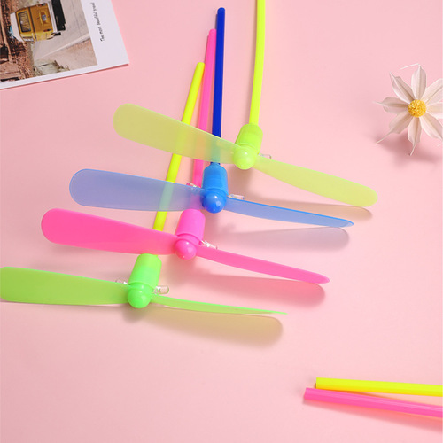 Glowing Bamboo Dragonfly Glitter Bamboo Dragonfly Flying Fairy Toy Street Stall Best Selling Glowing Flash Toy Wholesale
