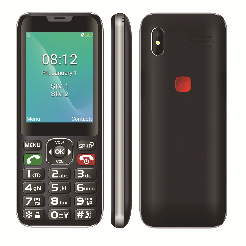 Mobile phone for elderly, USA, 2.8 inch, 4G, Android