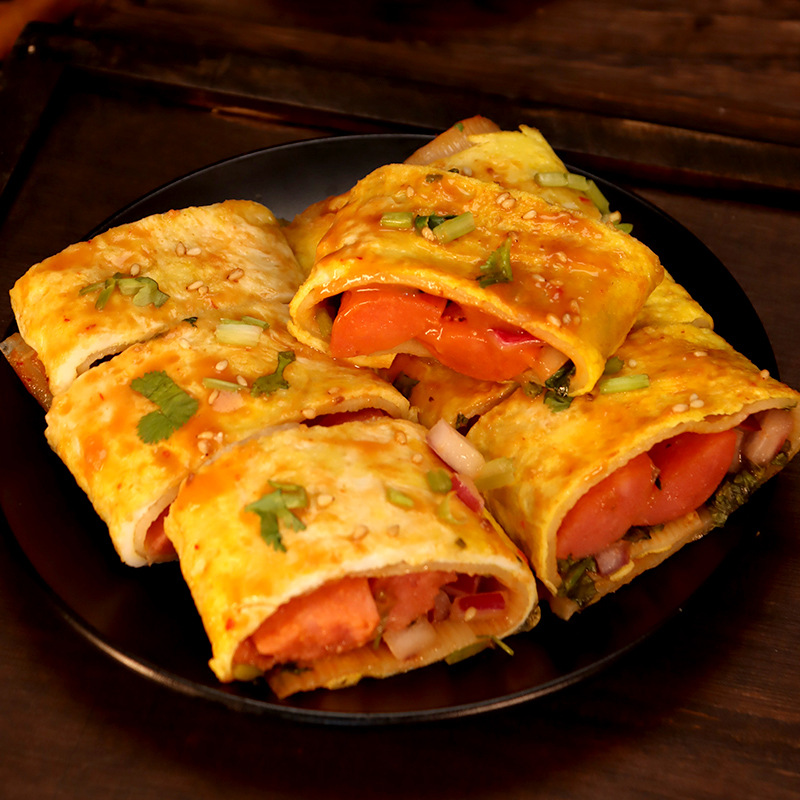 Northeast Grilled Cold Noodles 1600g Snack Stall Takeout Commercial Thick Noodle Vacuum Sealed Convenient Quick Meal