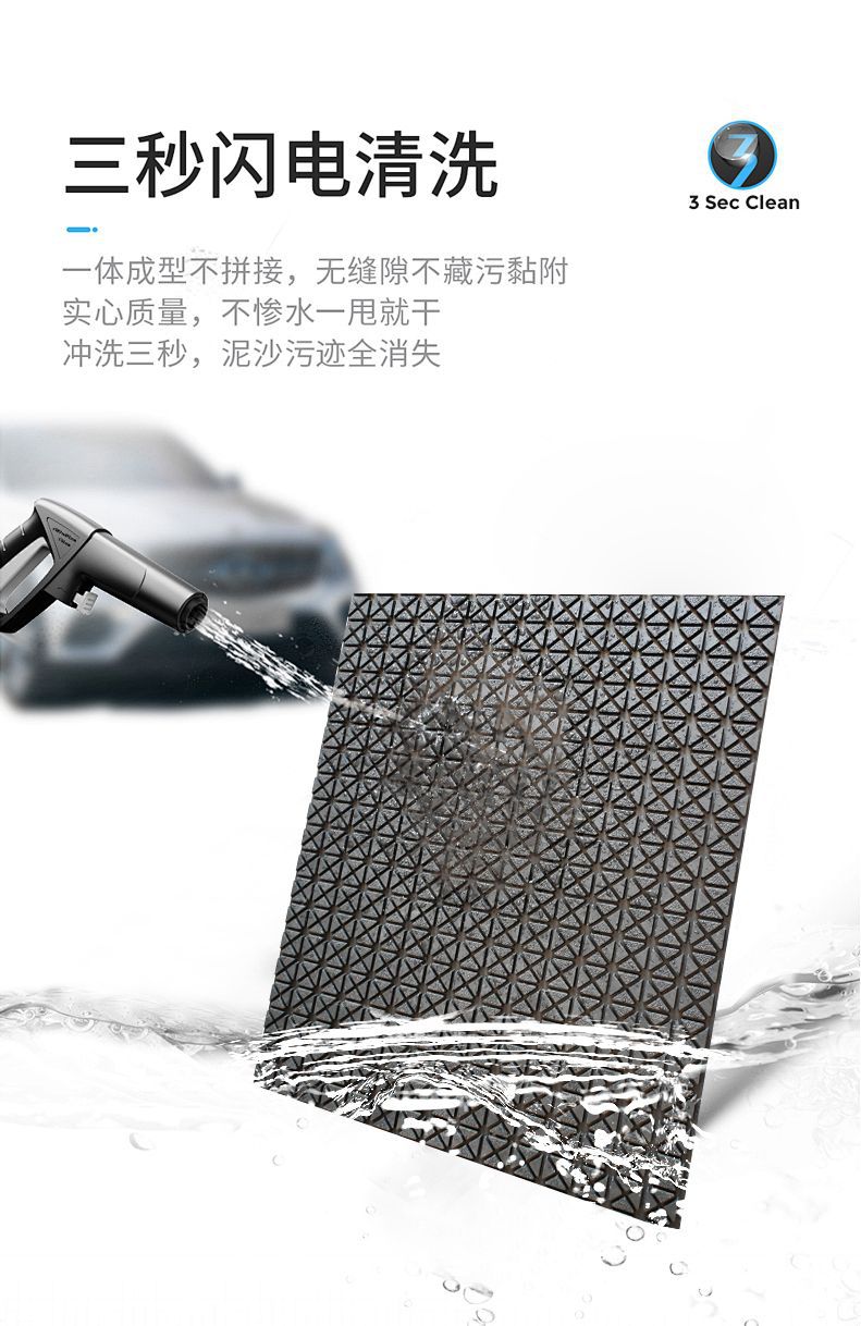 Factory direct diy car mat TPE universal main driver monolithic free cut rear pad waterproof wear ring