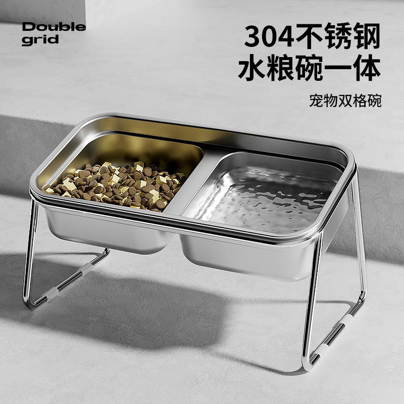 Cat Bowl, Cat Food Bowl, Stainless Steel Double Bowl, Anti-Knock over Pet Bowl, Cat Eating Bowl, Drinking Bowl, Food Bowl, Food Bowl, Dog Bowl Cat Bowl, Cat Food Bowl, Stainless Steel Double Bowl, Anti-Knock over Pet Bowl, Cat Eating Bowl, Drinking Bowl, Food Bowl, Food Bowl, Dog Bowl