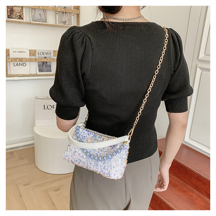 Fashion Sequined Chain Shoulder Messenger Portable Bag Wholesale display picture 9