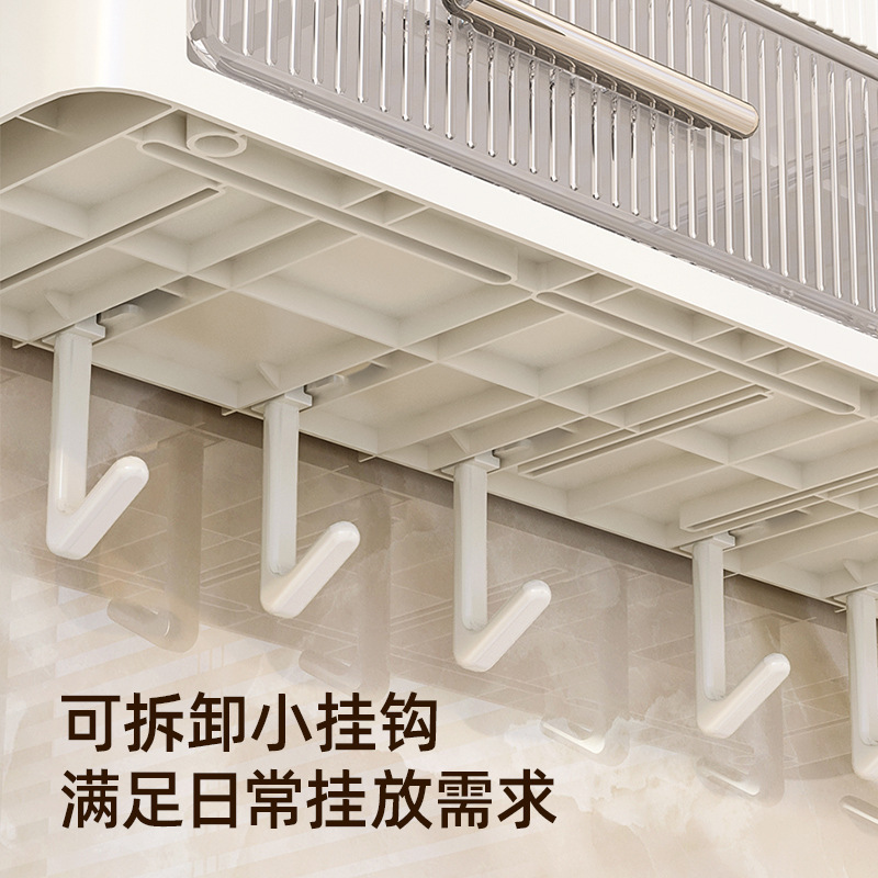 穴なし浴室棚壁掛け式多層洗面台トイレ化粧品トイレ収納神器|undefined