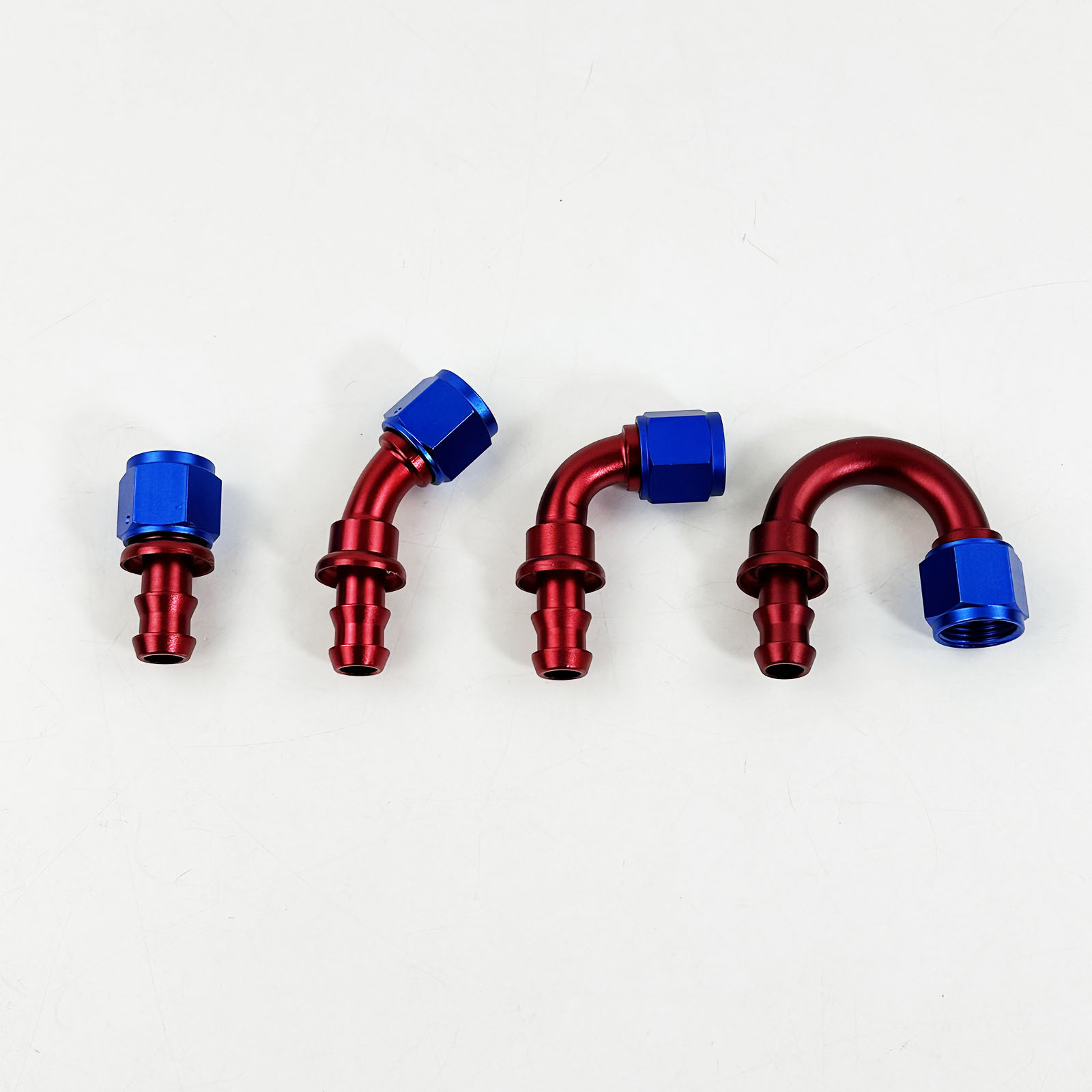 Upside-Down Fuel Hose An4-An12 Swivel Joint 0/45/90/180 Angle Cooler Hose Connector