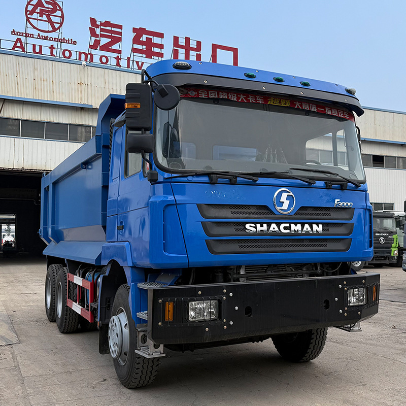 Export sale of Shaanqi Delong F3000 dump truck, eight-wheel rear-wheel drive muck transport vehicle, 371 horsepower dockside loading truck