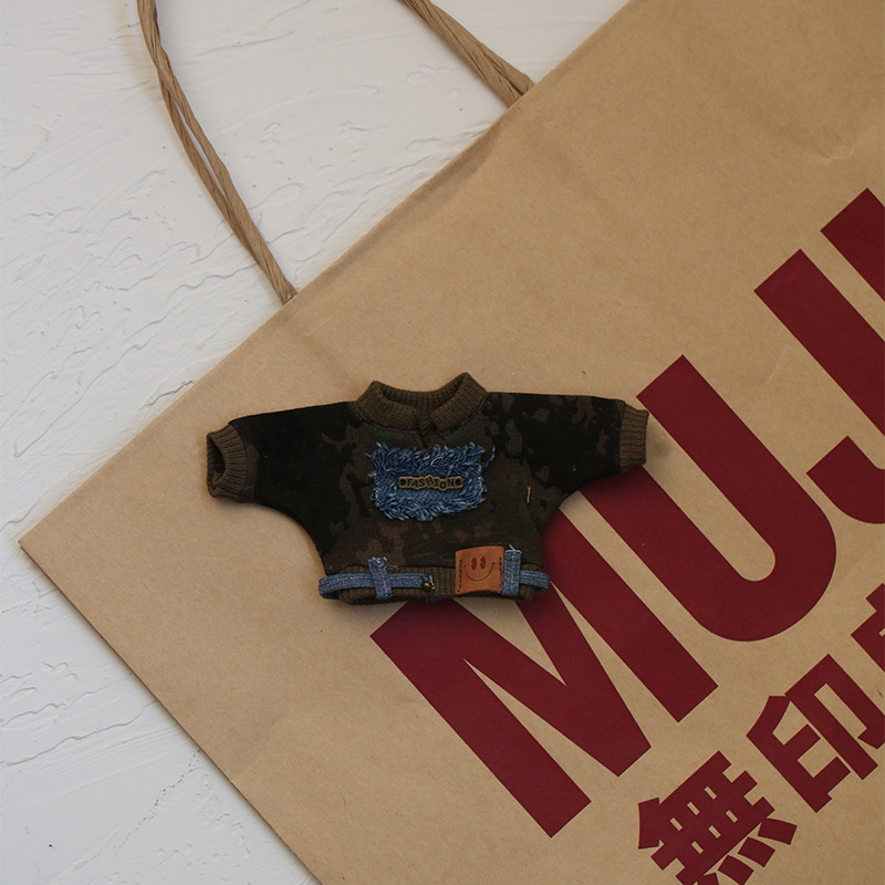 Y070-1 위장 데님 라벨