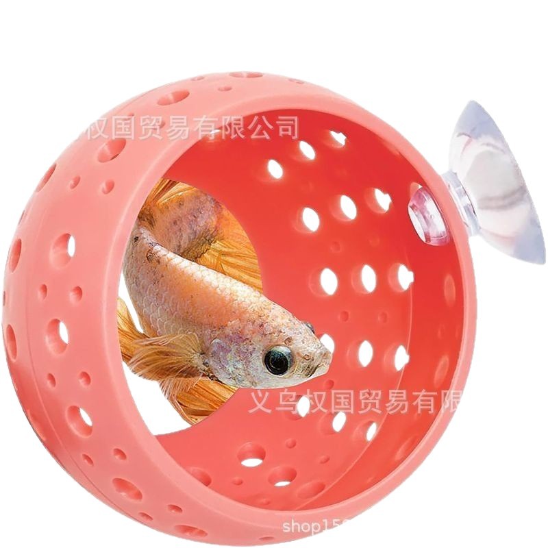 Nueva bola de fondo marino pecera decoración de paisajismo Fish Tank Tunnel con ventosa pecera túnel