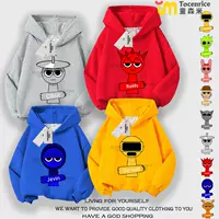 С капюшоном детская музыкальная ритмическая коробка одежда Sprunki музыкальная игра свитник с бархатом повседневный топ