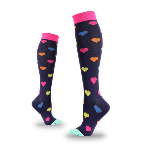 Euramerican sports elastic compression socks Outdoor sports high-ankle running pressure socks