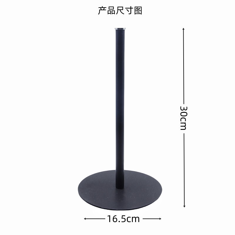 跨境不锈钢卷纸杆立式圆头免打孔厨房卫生间厕纸架欧式纸巾置物架|undefined