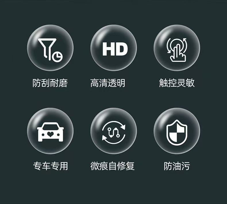 21-23 Qin Plusdmi Interior Protective Film Central Control Film Interior Film Car Interior Decoration Dashboard Tpu Film