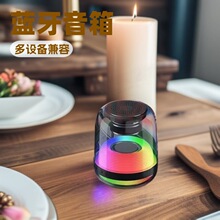蓝牙音箱家用电脑笔记本小音响重低音手机miniA1200琉璃带灯光