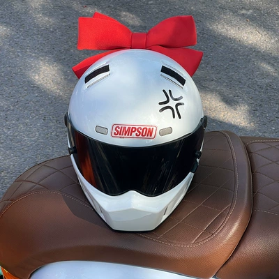 Laimeng senior sister helmet decoration: Motosiklet dəbilqələri