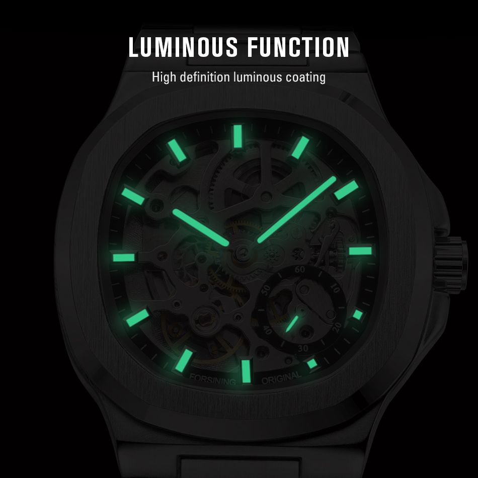 Men's Automatic Mechanical Watch European Style Hollow Design_voghion.com