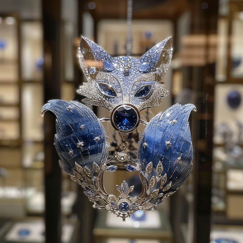 Spilla pendente a farfalla blu di alta qualità, personalizzazione di alta qualità, gioielleria a duplice scopo._voghion.com