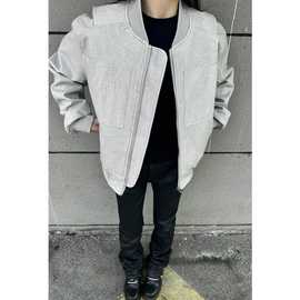 跨境cleanfit棒球服外套男春秋季美式复古上衣外套飞行员宽松短款