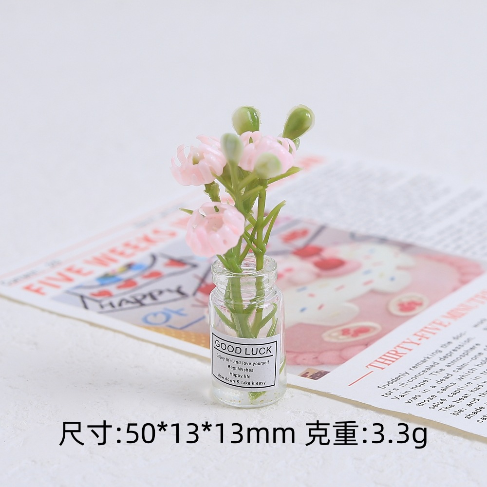 입체적인 야광 꽃병 - 스몰 핑크