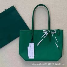 法式时尚流行便利托特包中号水桶单肩包女大容量手提包纯色通勤包