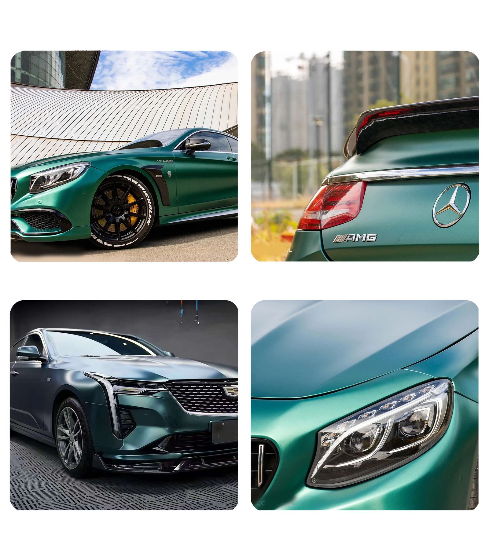 Cross-Border Pet Electro-Optical Metal Emerald Color-Changing Film Car Paint Protective Film Full Car Color-Changing Protective Film