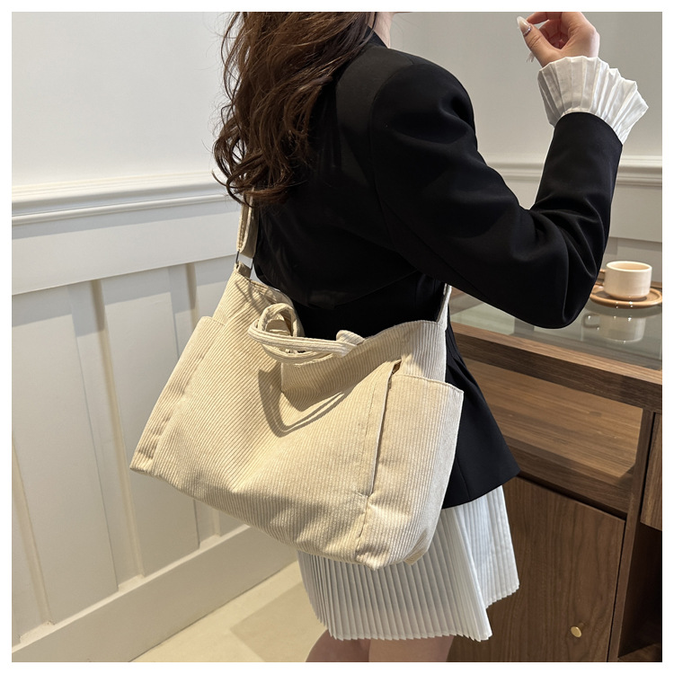 1083g Weight Synthetic Leather Lining Material Zipper Closure Type Single Shoulder Strap, Top Handle Strap Type Shoulder Bag, Handbag, Crossbody Bag Bags Type Daily Occasion corduroy Material Solid Color Pattern All Seasons Season Women's Gender Basic Style Square Shape Medium Size Women's Medium Corduroy Solid Color Basic Square Zipper Shoulder Bag Handbag Crossbody Bag 8