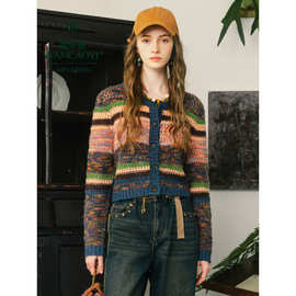 2025秋季新款减龄时尚好看秋装女式运动运动风运动V领v领针织衫