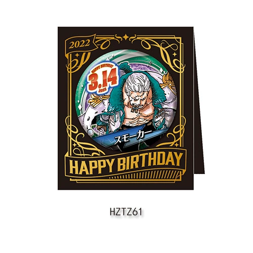 Бейдж дня рождения Comic Factory ONE PIECE Лuffy Zoro Chopper Sanji Nami стойка для бейджей на день рождения