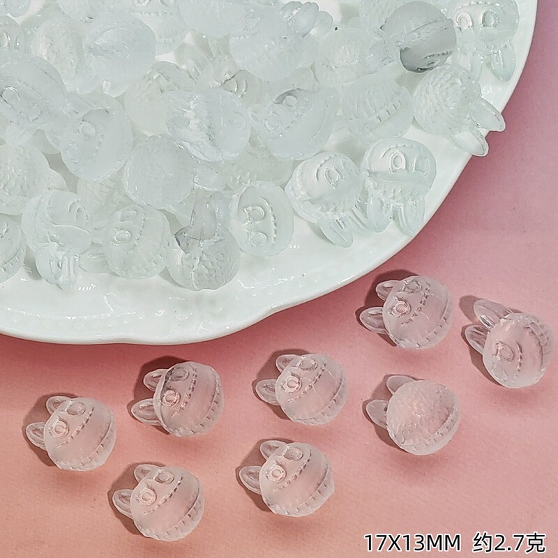 潮流卡通拉布布琉璃异型珠散珠吊坠手工DIY手串项链发簪饰品配件|undefined