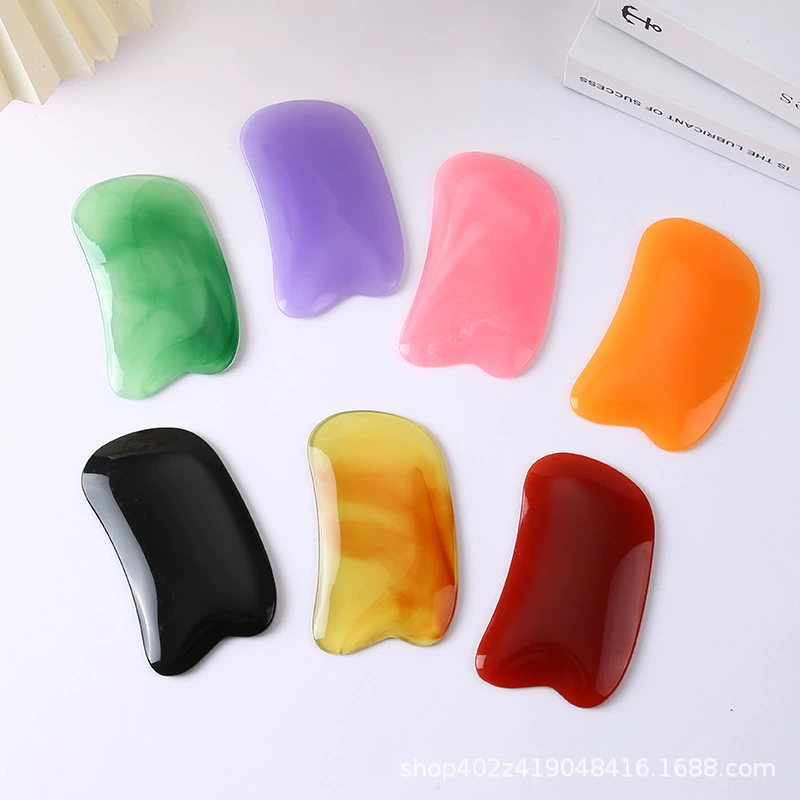 Доска для массажа и гуаша из смолы для ухода за меридианами плеч, шеи и спины, инструмент для красоты и поддержания здоровья всего тела, массажная щетка для меридианов.