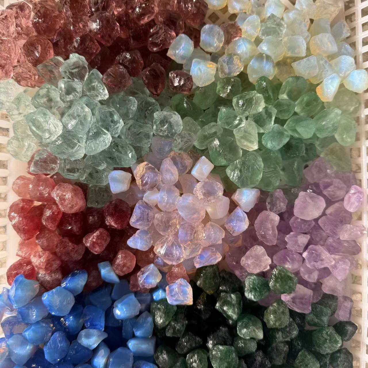 macrame编绳手链 绕线水晶手工小颗粒水晶原石DIY手作