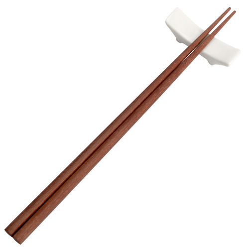 Japanese-style pointed-end chopsticks, solid wood household utensils, mold and slip-resistant, extended length, dipping and serving chopsticks, drop-shipped