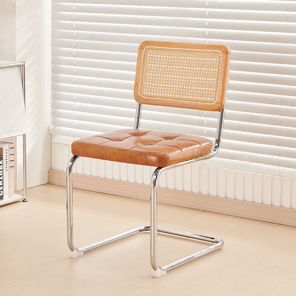 Silla de arco de ratana nórdica inswind silla de comedor casera sillón silla de computadora red silla antigua silla Vasily