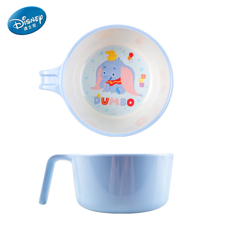 Vajilla infantil auténtica, plato dividido, tazón de resina de melamina con dibujos animados, tazón para comer para bebés, tazón resistente a caídas y al calor