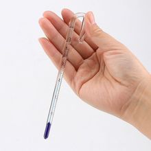 鱼缸挂钩温度计电子温玻璃水族黄色白色棒拐棍水温表水温计迷你