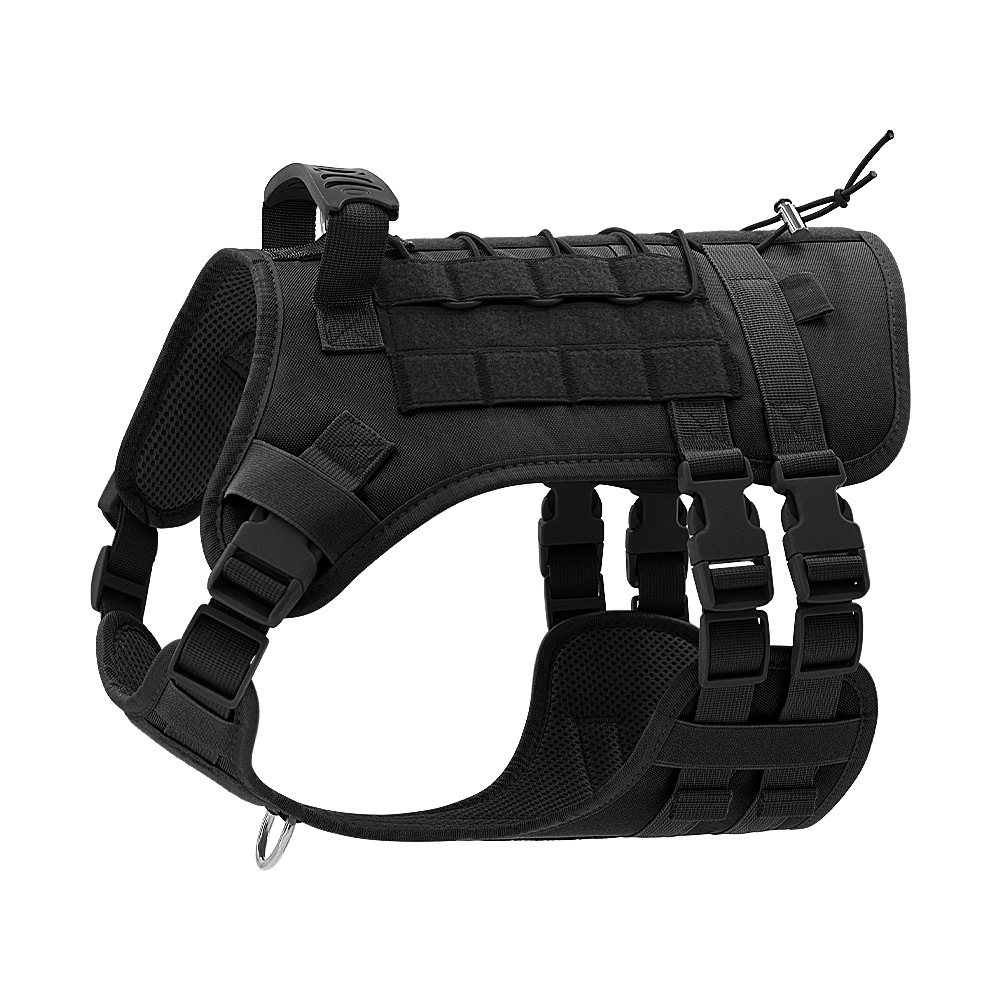 Transfronterizos gran perro táctico cinturón de pecho tipo chaleco explosión ensanchado velcro perro pecho espalda para evitar la liberación de la cuerda para caminar perros